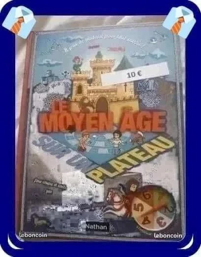 Le Moyen Âge sur un Plateau Madeleine Deny Livre Jeu Éducatif Bon état Enfants